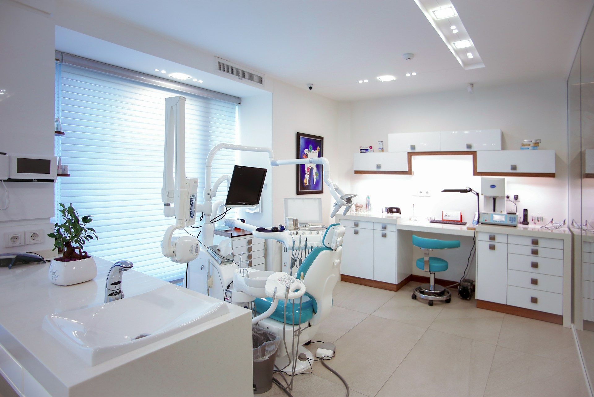 Professional medical office reception area
