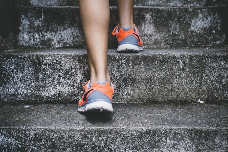 Person exercising outdoors for cardiovascular fitness